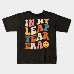 In My Leap Year Era Leap Year 2024 Birthday For Girl Or Boy Kids T-Shirt